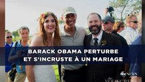 Barack Obama perturbe et s'incruste à un mariage
