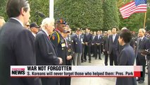 President Park vows stronger S. Korea-U.S. alliance