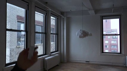 La lampada temporale nel salotto