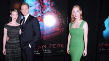 Mia Wasikowska And Jessica Chastain At Crimson Peaks Premiere