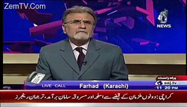 Watch what happen when a caller want to insult Nusrat Javed in live programme