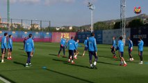 FCB Training Session:  Six more players back at training