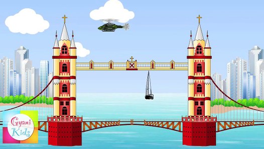 London Bridge is Falling Down Nursery Rhyme | Cartoon Animation Songs
