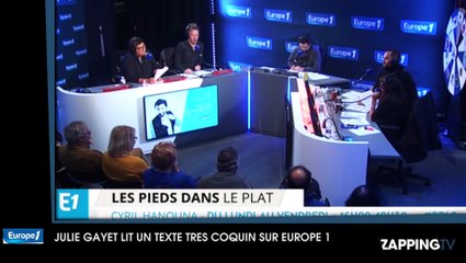 Cyril Hanouna retrouve une lecture coquine de Julie Gayet sur Europe 1