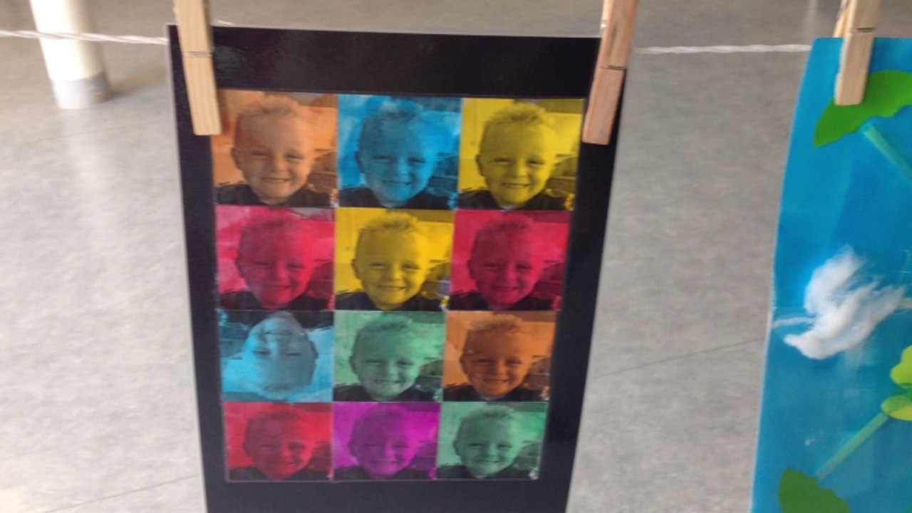 Grande Lessive à l'école Charlotte Herpin