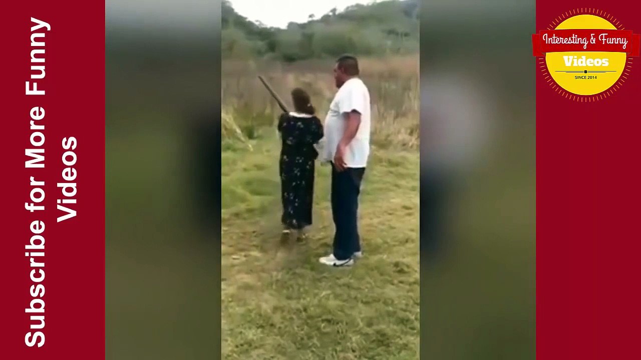 Woman First Time Shooting : Very Funny Video