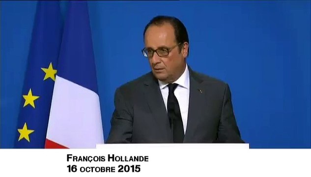Réfugiés : Hollande fustige les manipulateurs et les falsificateurs