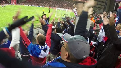 Danemark France avec les Supporters Français