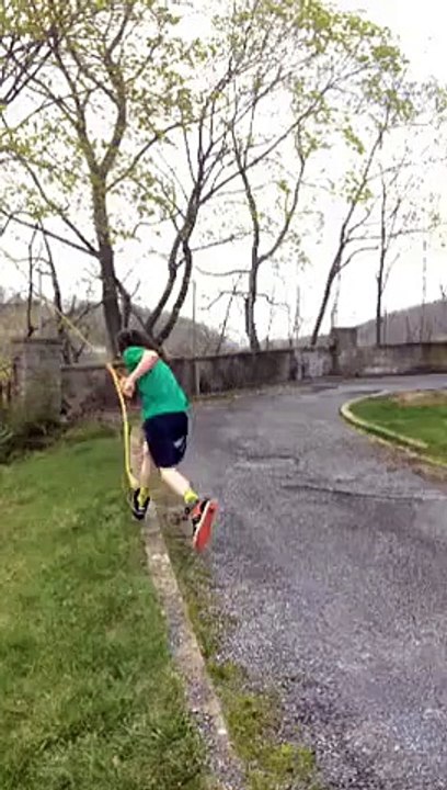 Rope swing attempt goes hilariously wrong