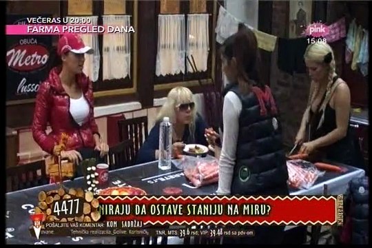 Stanija&Gabrijela svadja: Gabrijela samu sebe spustila i ukopala! #Farma 6 15.10.2015.