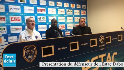 Présentation du nouveau défenseur de l'Estac Mouhamadou Dabo