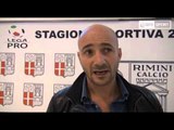 Icaro Sport. La prima intervista da allenatore del Rimini di Oscar Brevi