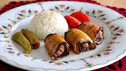 Köfteli Patlıcan Sarma Tarifi