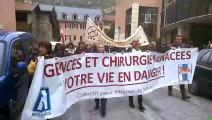 Manif autour de l'hôpital de Moûtiers (2)