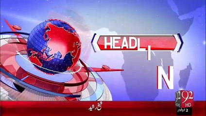 Headlines - 08:00 PM – 15 Oct 15 - 92 News HD