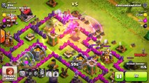 Clash of Clans-(ENTIRE VILLAGE) ALL LVL 1 DEFENSES!! WOW! Funny Moments ALL LVL 1 TROOPS!