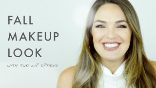 Fall Makeup Look with 2 Lip Options