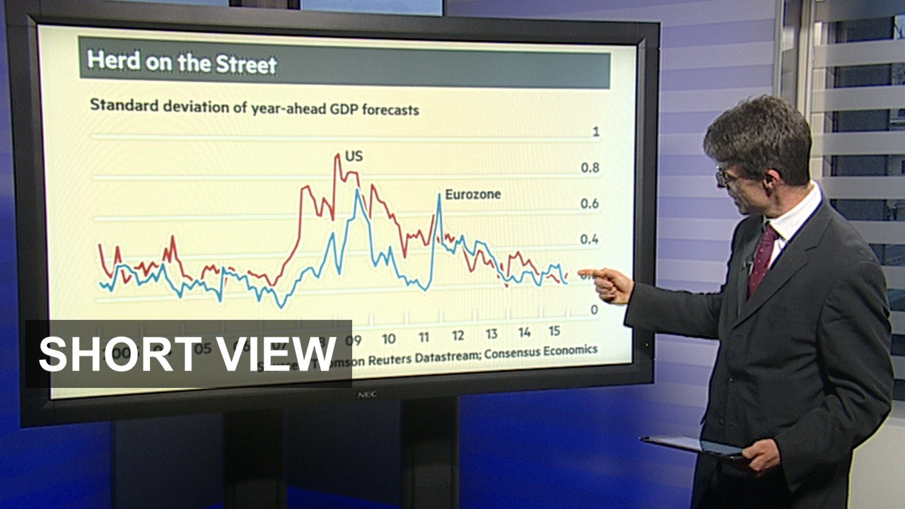 Economic forecasts and herd mentality