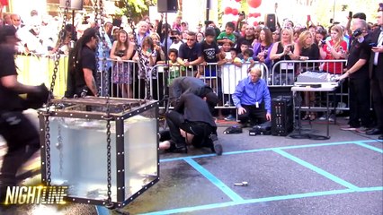 Spencer Horsman Escape Artist Stunt Goes Wrong | ABC News