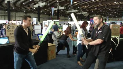 Maker Faire 2015: Sabertron foam swords