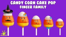 The Finger Family Candy Corn Cake Pop Family Nursery Rhyme | Halloween Finger Family Songs