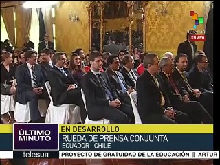 Resalta Bachelet en Quito relación estratégica entre Chile y Ecuador