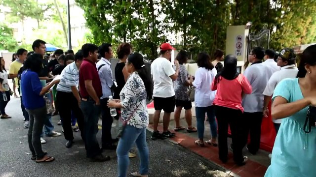 Myanmar nationals in Singapore vote in national elections