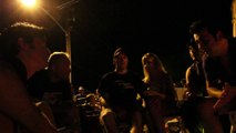 Dean Z, Todd Bodenheimer and Matt Cage jam during the Candlelight vigil Elvis Week 2015