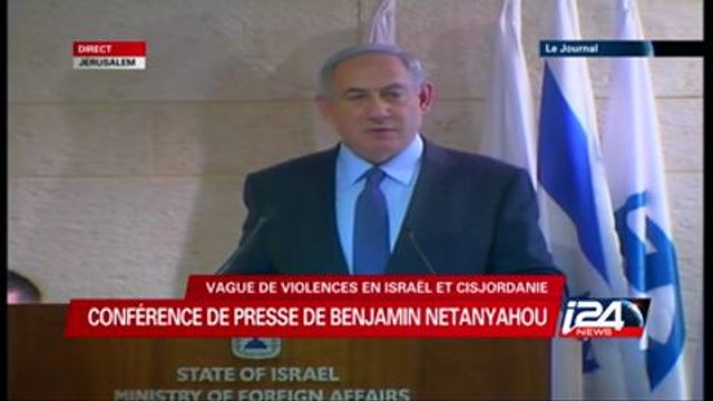 Conférence de presse de Benyamin Netanyahou