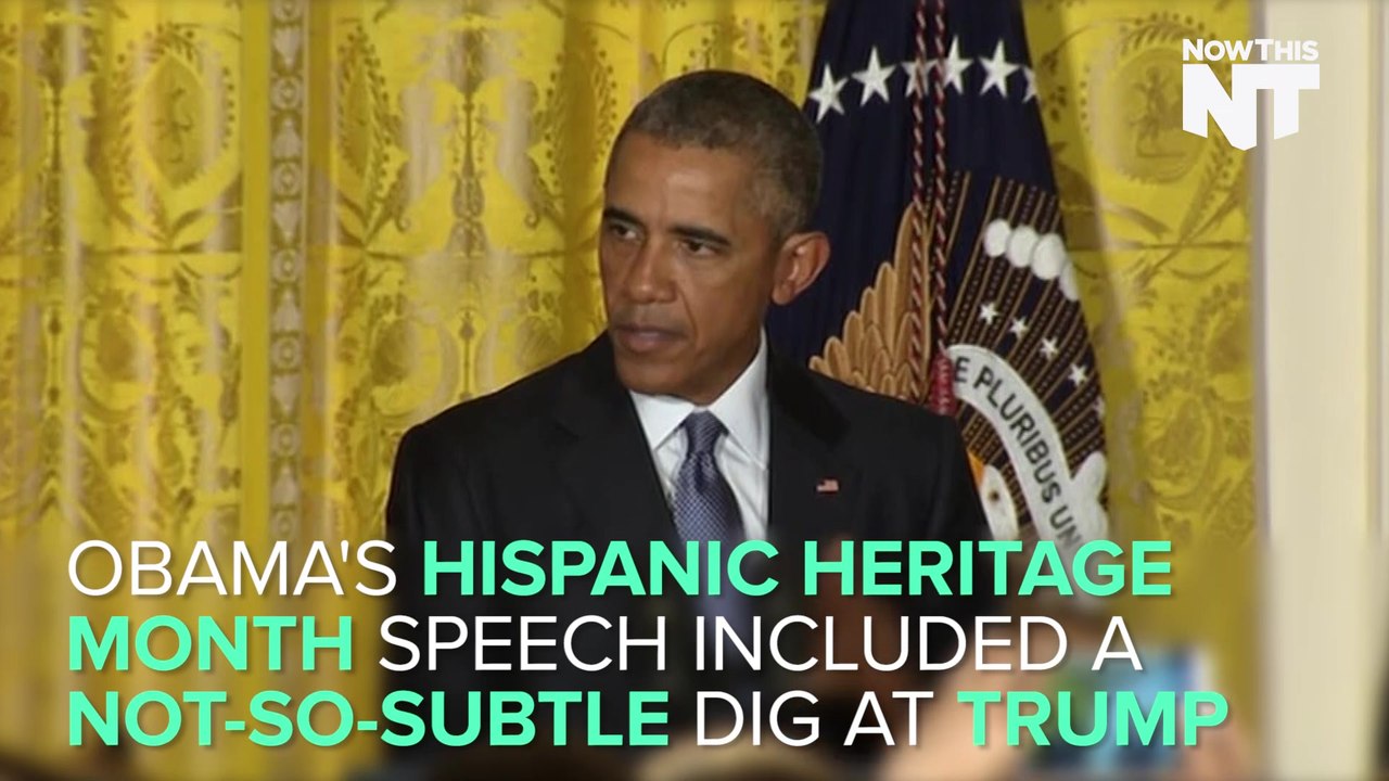 Obama: We Make America Great By "Tearing Down" Walls, Not Building Them