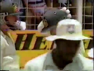 Courtney Walsh, Brutal Bouncer, Hits Allan Border on the helmet
