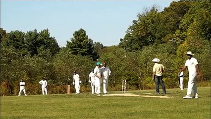 Bouncer hits batsman on the Grill, Millennium cricket league 2014