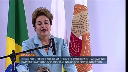 Dilma e a mandioca nos jogos dos povos indígenas - versão longa