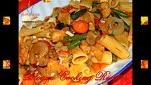 Esparguete com Atum e Champignons de Paris