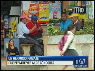 Píntag tiene un hermoso paisaje que permite ver a los cóndores