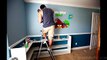 ANGRY BIRDS SPACE Wall Mural Painting 2 day Time lapse
