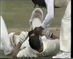 BRUTAL Courtney Walsh bouncer to Greg Ritchie, 5th test 1984 85