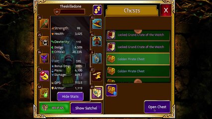 Arcane Legends | Another Opening Gold Pirate Chests | Searching for Amy Egg