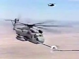 Sea Stallion CH 53E Helicopter Mid Air Refueling Accident cuts Fuel Probe with KC 135 Stratotanker (-VAdpKpppZiA