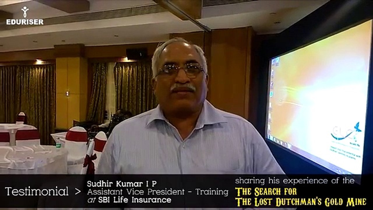 SBI Life Insurance - Testimonial for Search for the Lost Dutchmans Gold Mine