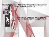 A Blueprint For PSD to WordPress Theme Conversion By Markupcloud Ltd