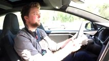 Teslas Auto Steering Model S Test Ride