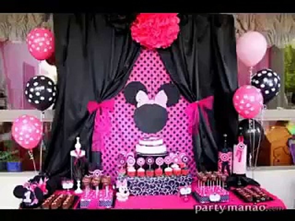 mickey and minnie birthday party ideas @partymanao.com