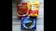bolo com bolachas Oreo