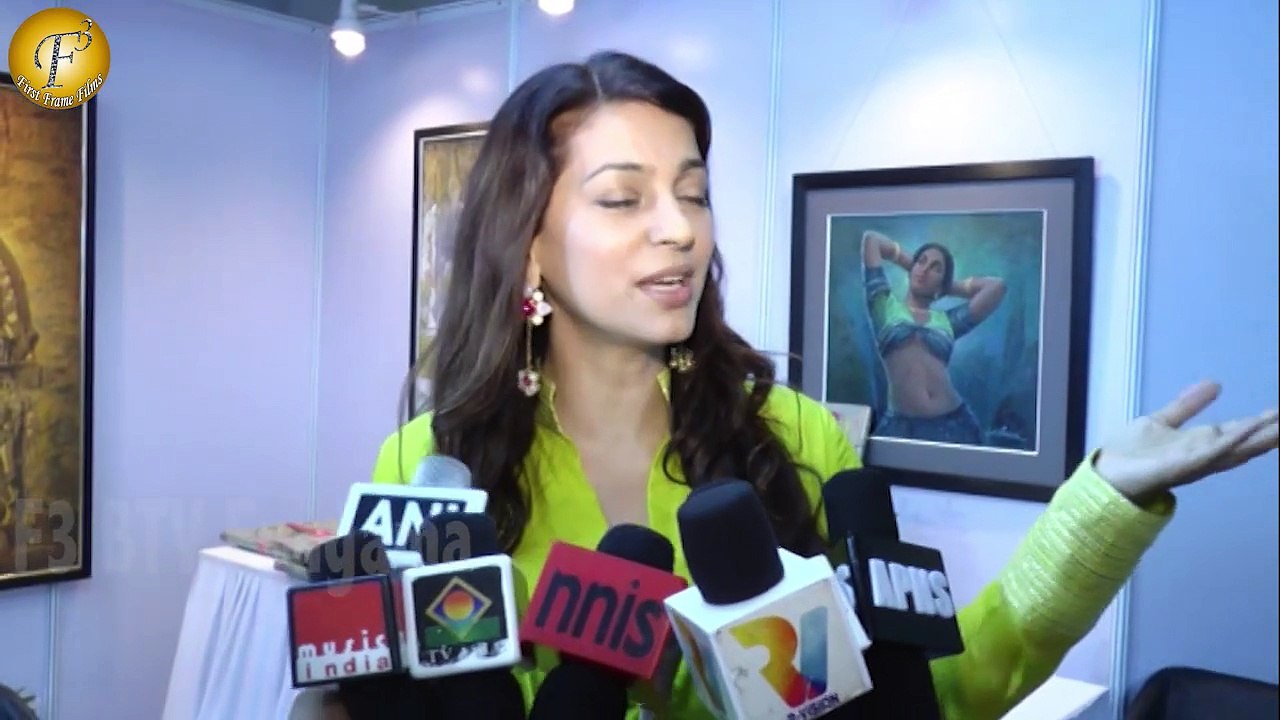 JUHI CHAWLA S AT ART EXHIBITION AT AT J J INSTITUTE OF APPLIED ARTS