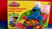 Play Doh Chef Cookie Monster Letter Lunch Learn the ABC Alphabet With Cookie Monster Play