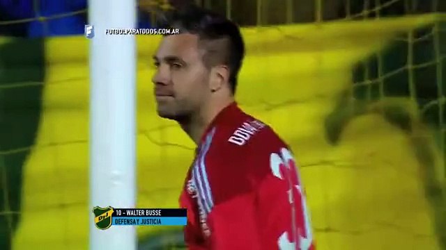 Hector Busse, joueur de Defensa y Justicia transperce les filets