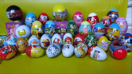 Download Video: 40 surprise eggs Kinder Surprise Disney Toy Story Shrek Peppa Pig Thomas Mickey Mouse