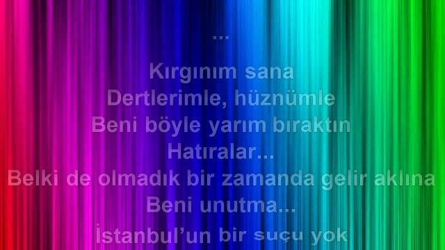Mert Deniz - İstanbul - (2012) TÜRKÇE KARAOKE