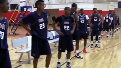 Seventh Woods Sick Block and Dunk during USAB Training Camp